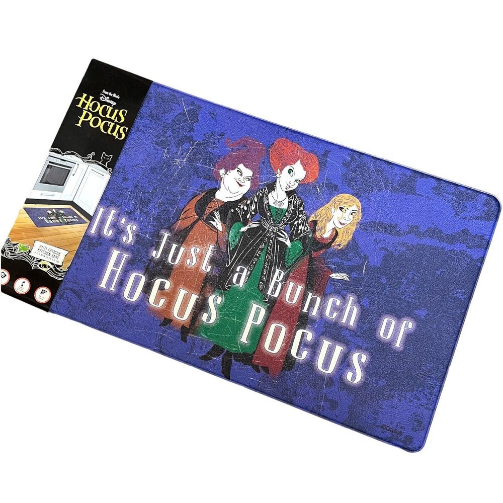 Disney Hocus Pocus Anti Fatigue Mat 18X30Halloween Trick Treat Sanderson Witches